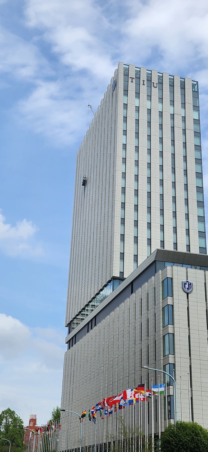 ゴンドラ/ガラス清掃：04_施工中