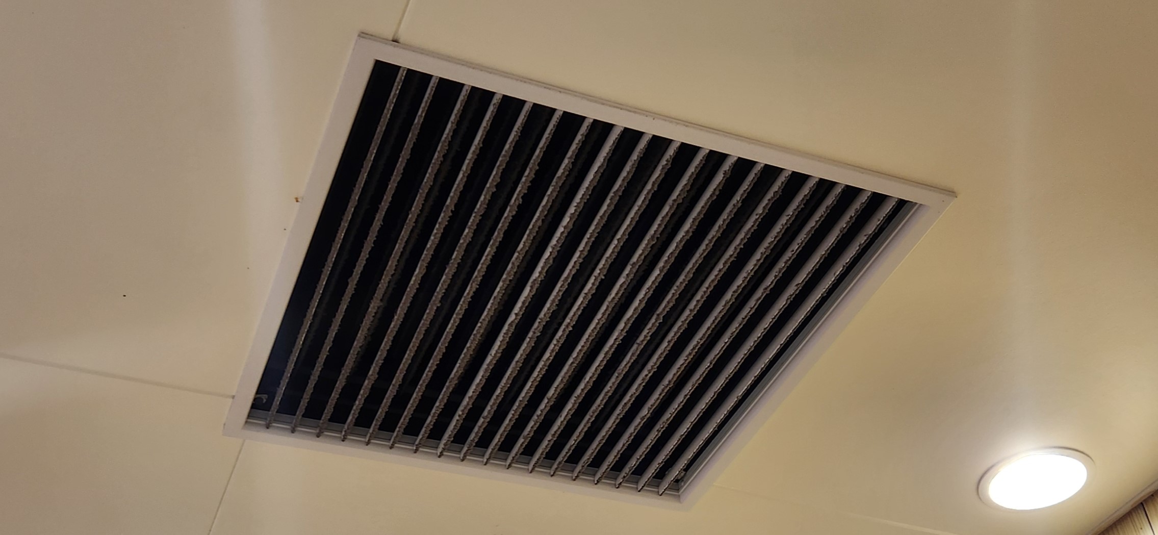 天井給排気口/空調・照明清掃：01_施工前